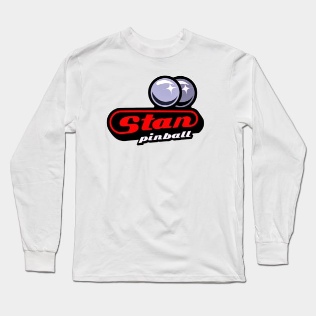 Stan Pinball Long Sleeve T-Shirt by D. Waring D’Signs